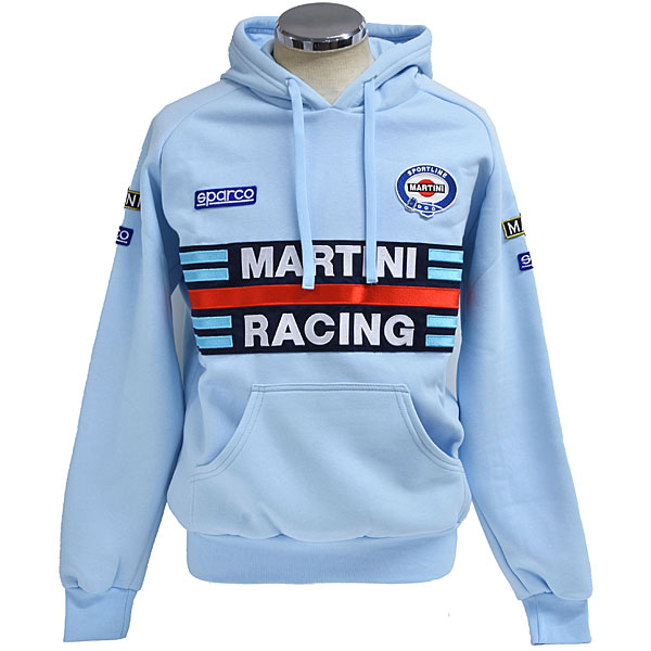 MARTINI RACING Official Hooded Felpa(Light blue) by Sparco