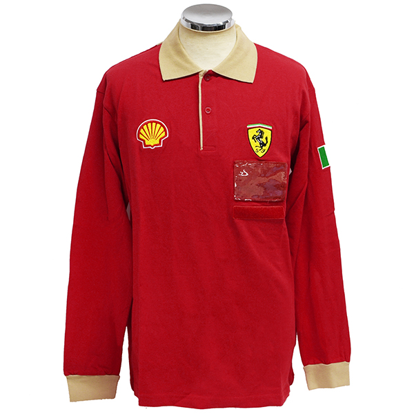 Ferrari Factory Working Polo Shirts (Long Sleeves)