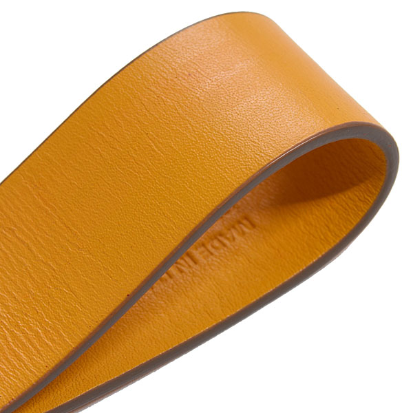 Ferrari Official Leather Strap Keyring by TOD'S (Yellow) 