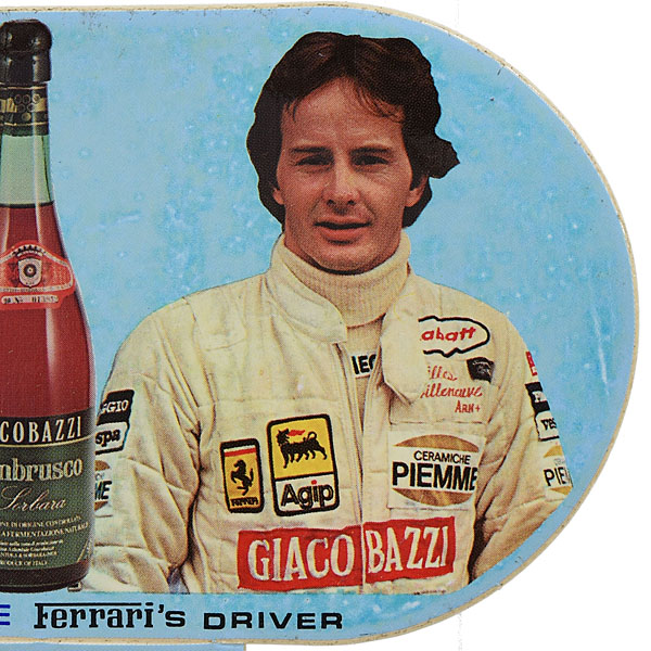 Gilles Villeneuve GIACOBAZZI Promotion Sticker