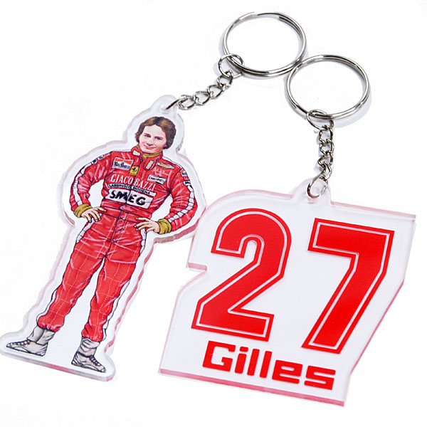 Gilles Villeneuve Acrylic Keyring (Gilles) Limited Edition