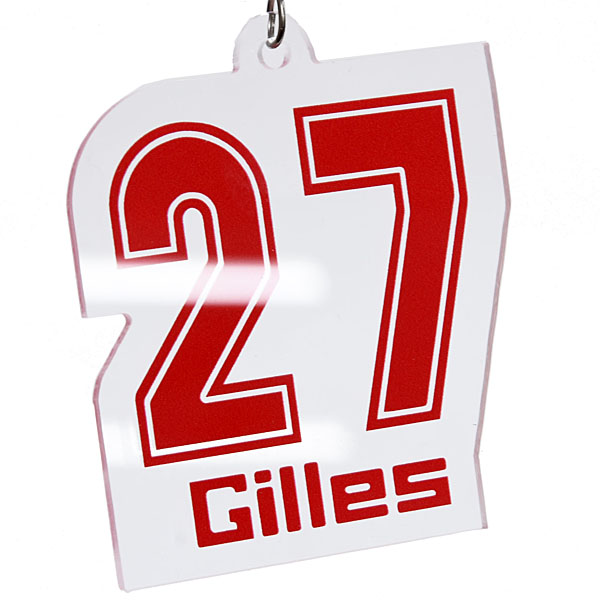 Gilles Villeneuve Acrylic Keyring (#27)