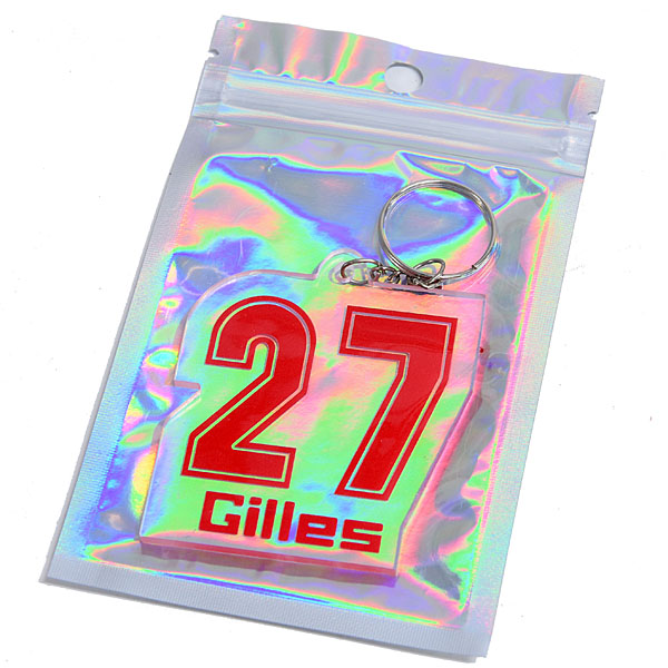 Gilles Villeneuve Acrylic Keyring (#27)