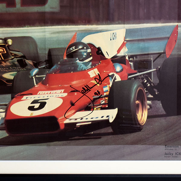 Scuderia Ferrari 312-B2 Jacky ICKX Autographed Poster