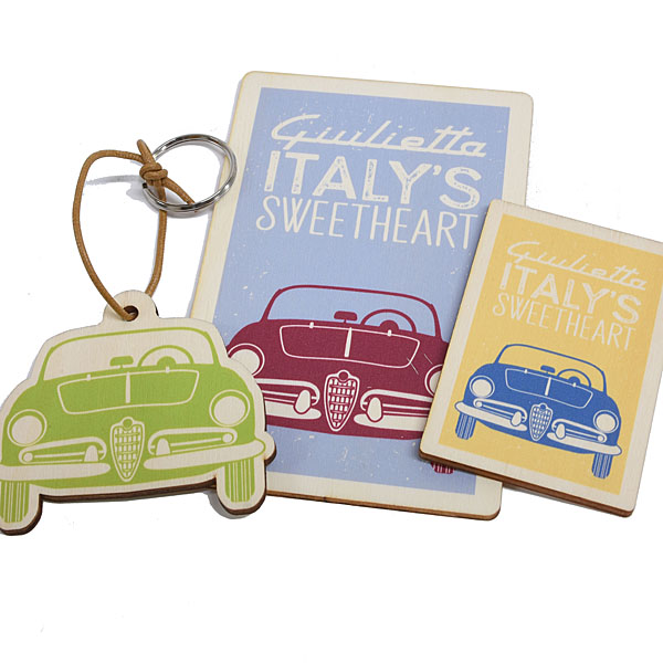 Museo Storico Alfa Romeo Giulietta Wooden Keyring