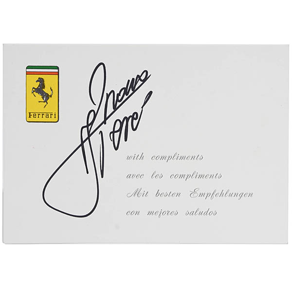 Scuderia Ferrari Rene Arnoux autographed card