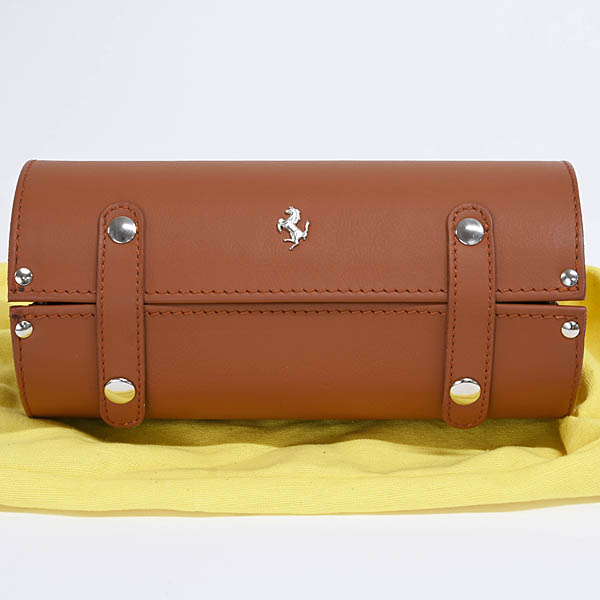 Ferrari Genuine Leather Cylinder Box