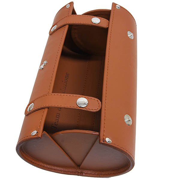 Ferrari Genuine Leather Cylinder Box