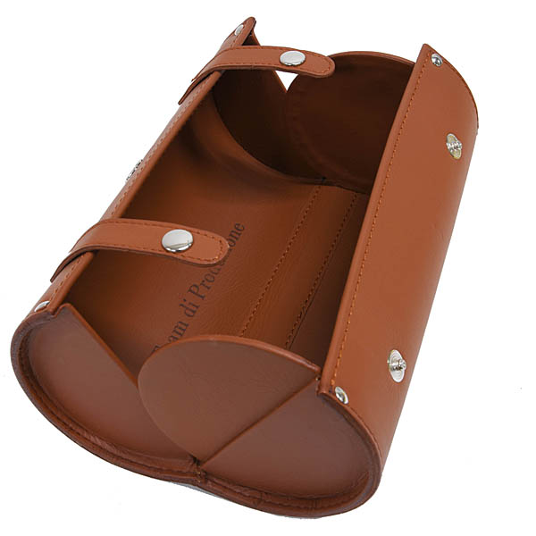 Ferrari Genuine Leather Cylinder Box
