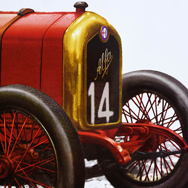 Enzo Ferrari Poster (Alfa Romeo 40/60hp)