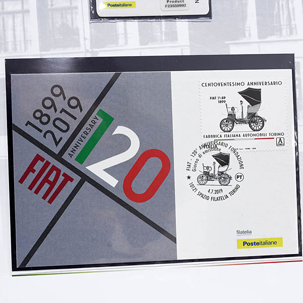 FIAT 120th Anniversary Memorial Stamp Set by Poste Italiane