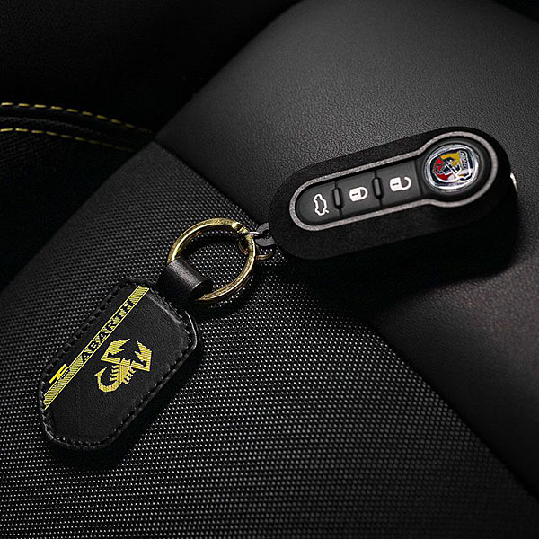 ABARTH Official Leather Keyring-75 th Anniversary-