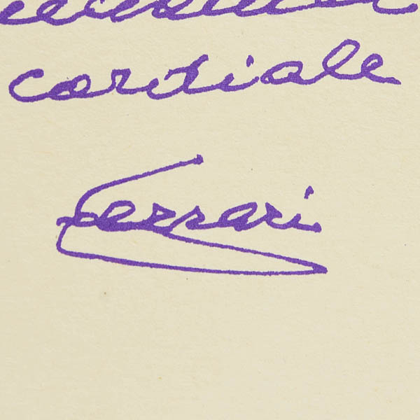 Enzo Ferrari Personalized Message Card