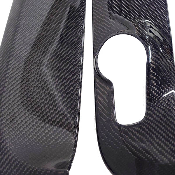Door Panel Plates for FIAT500 / ABARTH595 by Maestro (Real Carbon)