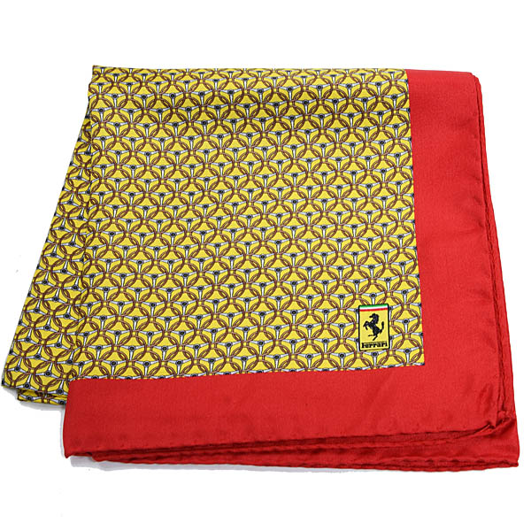 Ferrari Official Silk Scarf -Steering Wheel-(Yellow)