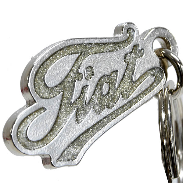 FIAT Official Vintage Logo Metal Keyring
