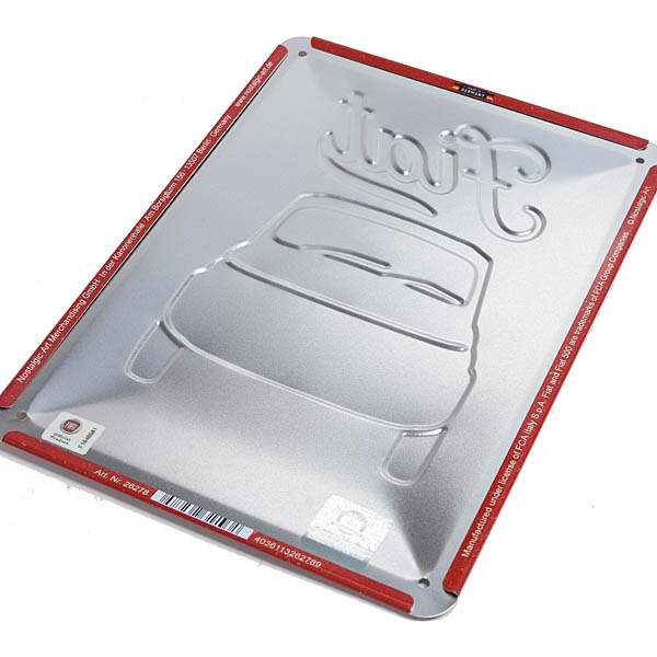 FIAT Official Nuova500 Signboard -Italian Classic-