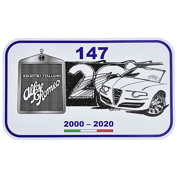 Alfa Romeo 147 20th Anniversary Sticker by RIA (Registro Italiano Alfa Romeo)