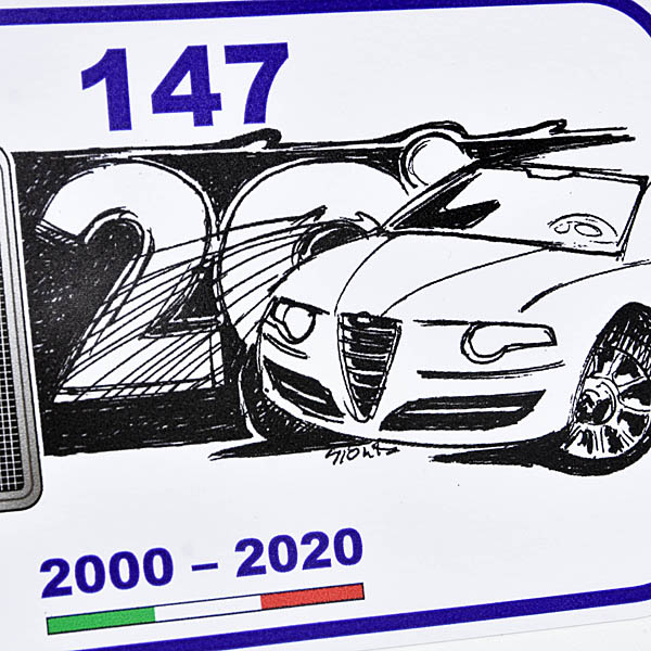Alfa Romeo 147 20th Anniversary Sticker by RIA (Registro Italiano Alfa Romeo)