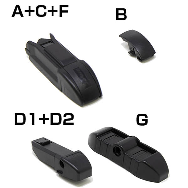 Ultra Water-Repellent Wiper Blade Set by BELLOF for FIAT500/500e ABARTH595