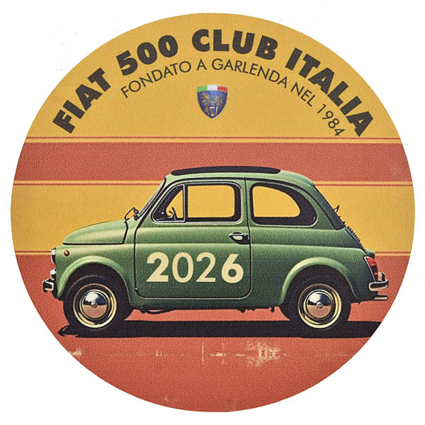 FIAT 500 CLUB ITALIA���ե������2026���ƥå���(΢Ž�꥿����)