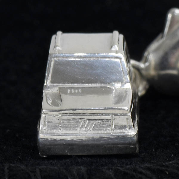 FIAT Panda Sterling Silver Keyring