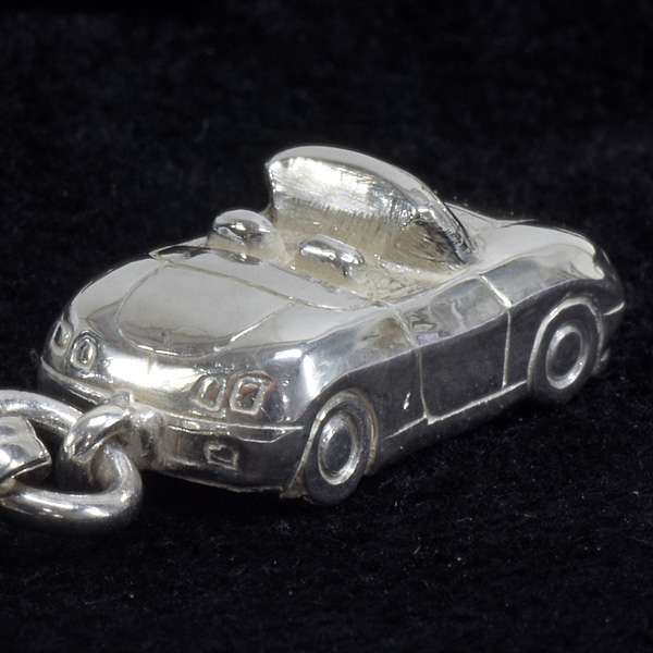 FIAT Barchetta  Sterling Silver Keyring