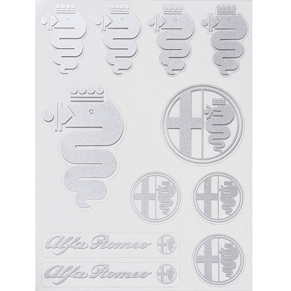 Alfa Romeo Stickers set (Silver)
