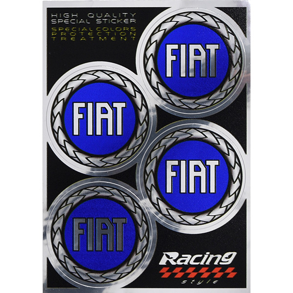 FIATエンブレムステッカー4枚セット