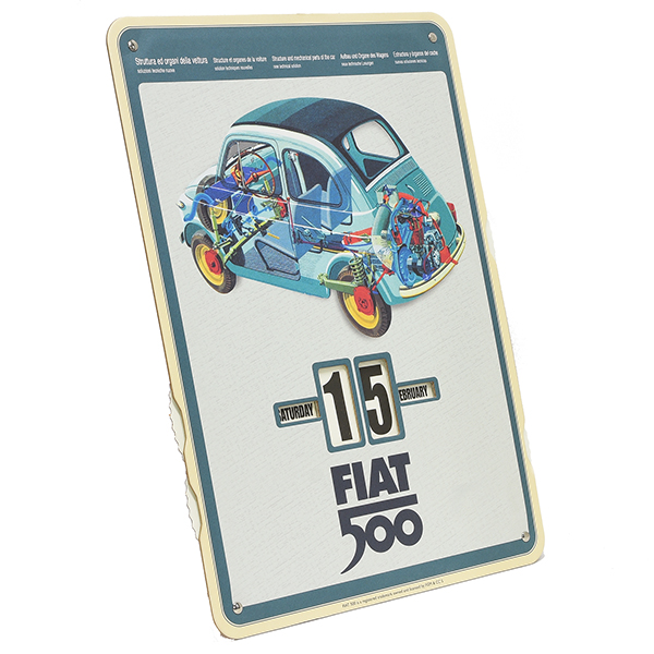 FIAT純正Nuova 500メカニカルカレンダー 
