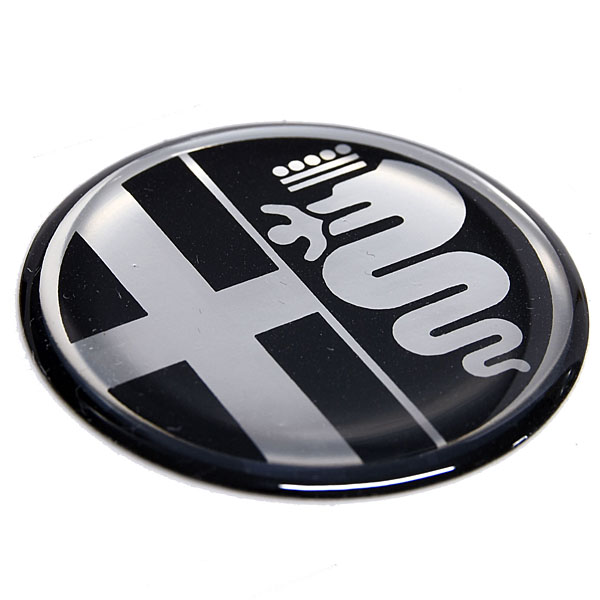 Alfa Romeo Emblem 3D Sticker(Silver/Black)35mm