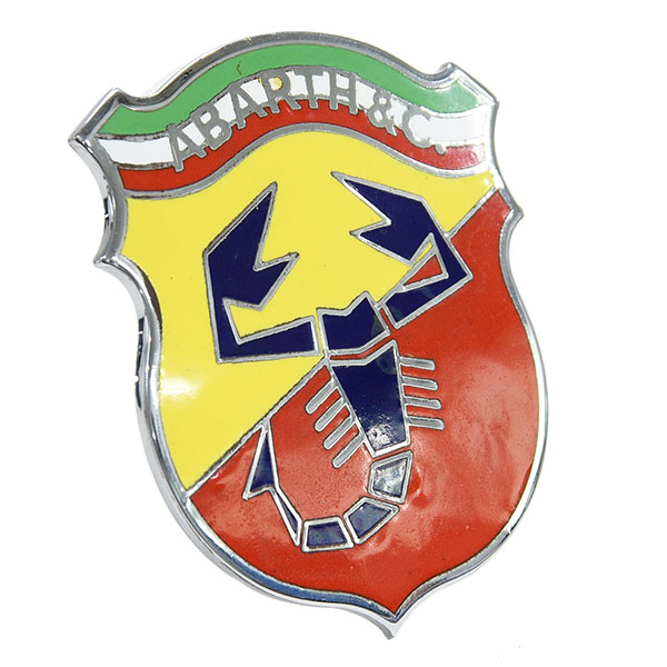 ABARTH&C Emblem (Horizontal Tricolor/Cloisonne) 