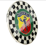 ABARTH Checkered Emblem (Round)