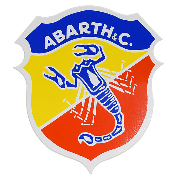 ABARTH Emblem Sticker (White Rim/Large)