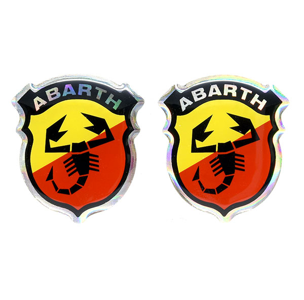 ABARTH ¥¨¥ó¥Ö¥ì¥à3D¥¹¥Æ¥Ã¥«¡¼(2Ë祻¥Ã¥È)