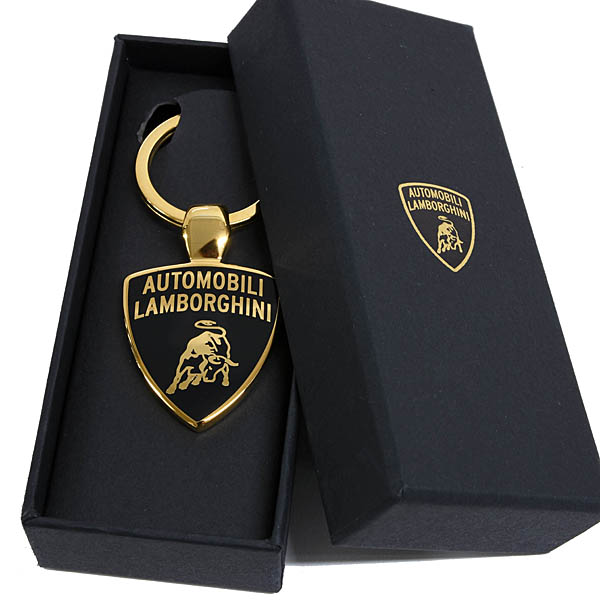 Lamborghini Emblem Metal Keyring (Gold)