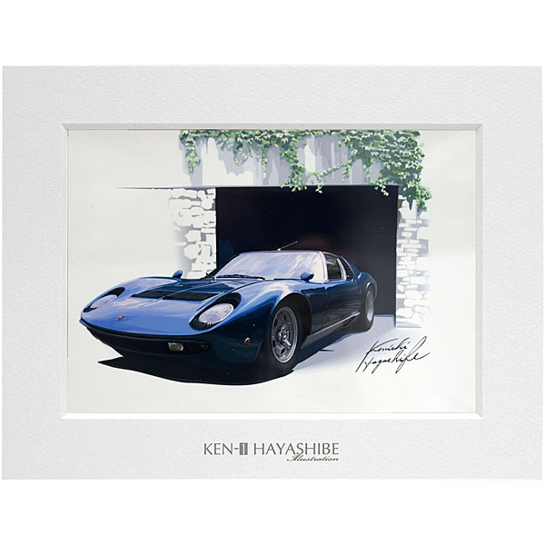 Lamborghini Miura Illustration by Kenichi Hayashibe