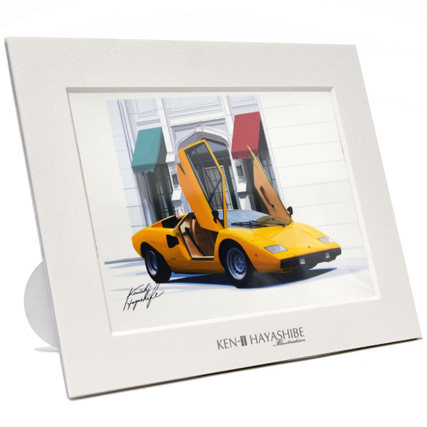 Lamborghini Countach Illustration by Kenichi Hayashibe