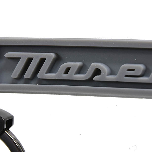 Genuine Maserati Rubber Key Ring (Gray) Small