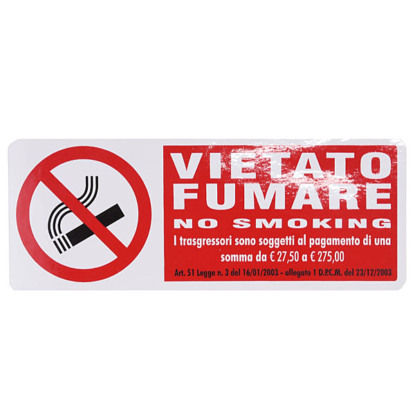 VIETATO FUMARE Sticker Set