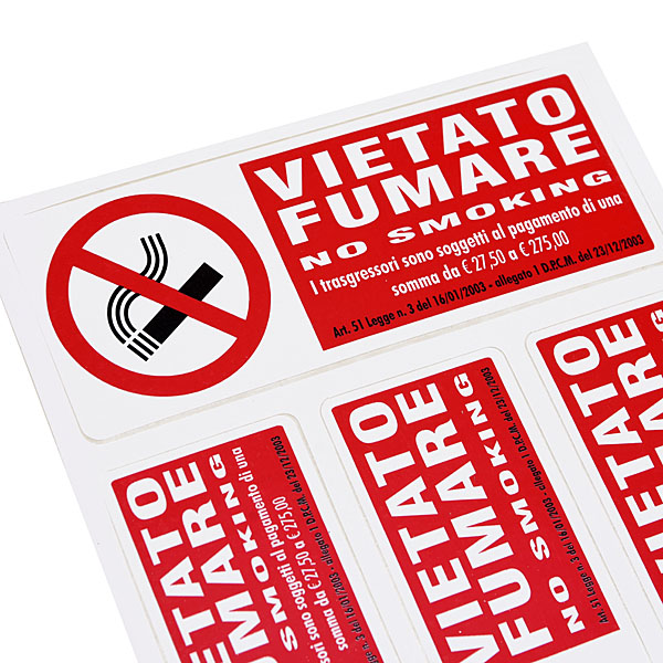 VIETATO FUMARE Sticker Set