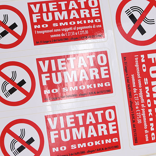 VIETATO FUMARE Sticker Set