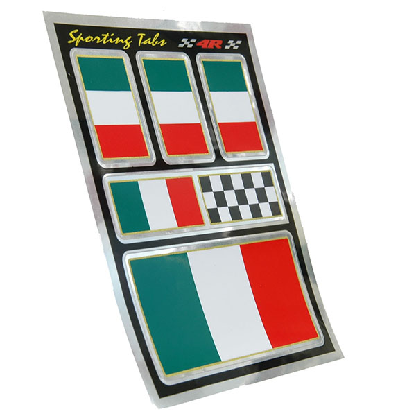 Italian Flag Sticker Set