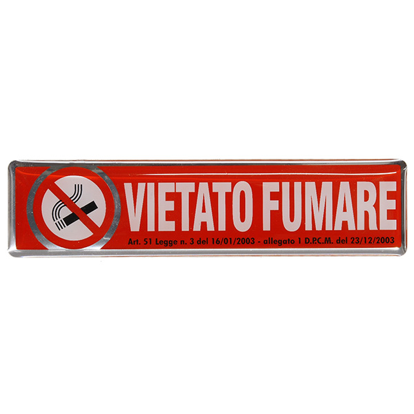 VIETATO FUMARE(禁煙)3Dステッカー