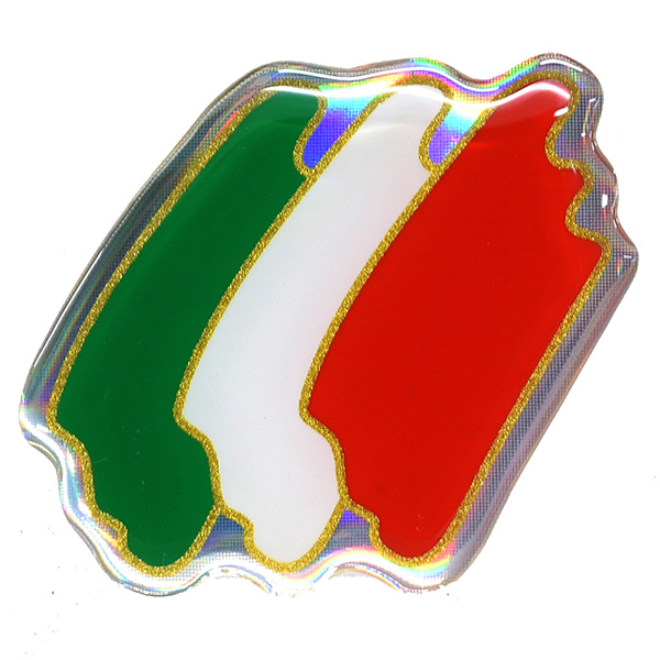 Italian Flag 3D Sticker(Brush B)