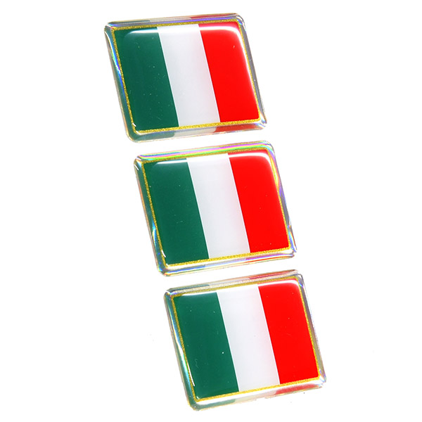 Italian Flag 3D Sticker Set(35mm/3PCS)