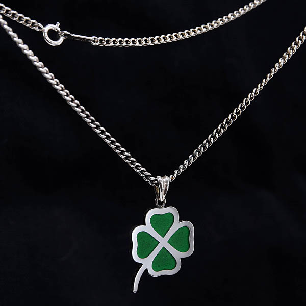 Quadrifoglio Sterling Silver Neckless  (for Men)