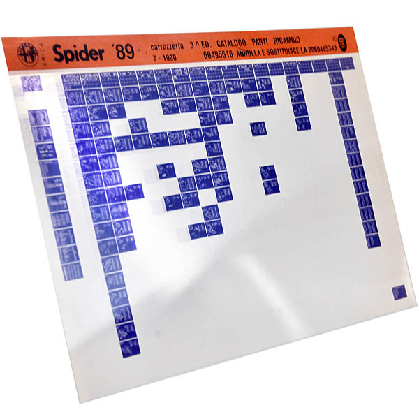 Alfa Romeo Spider 89 Parts Manual Microfiche (Body Section)