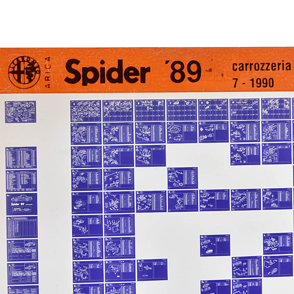 Alfa Romeo Spider 89 Parts Manual Microfiche (Body Section)