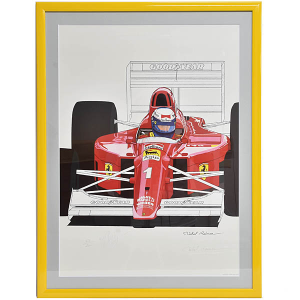 Scuderia Ferrariアランプロストサイン入りポスター